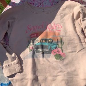 Spell Designs Sunset Riders Sweat Shirt. Small